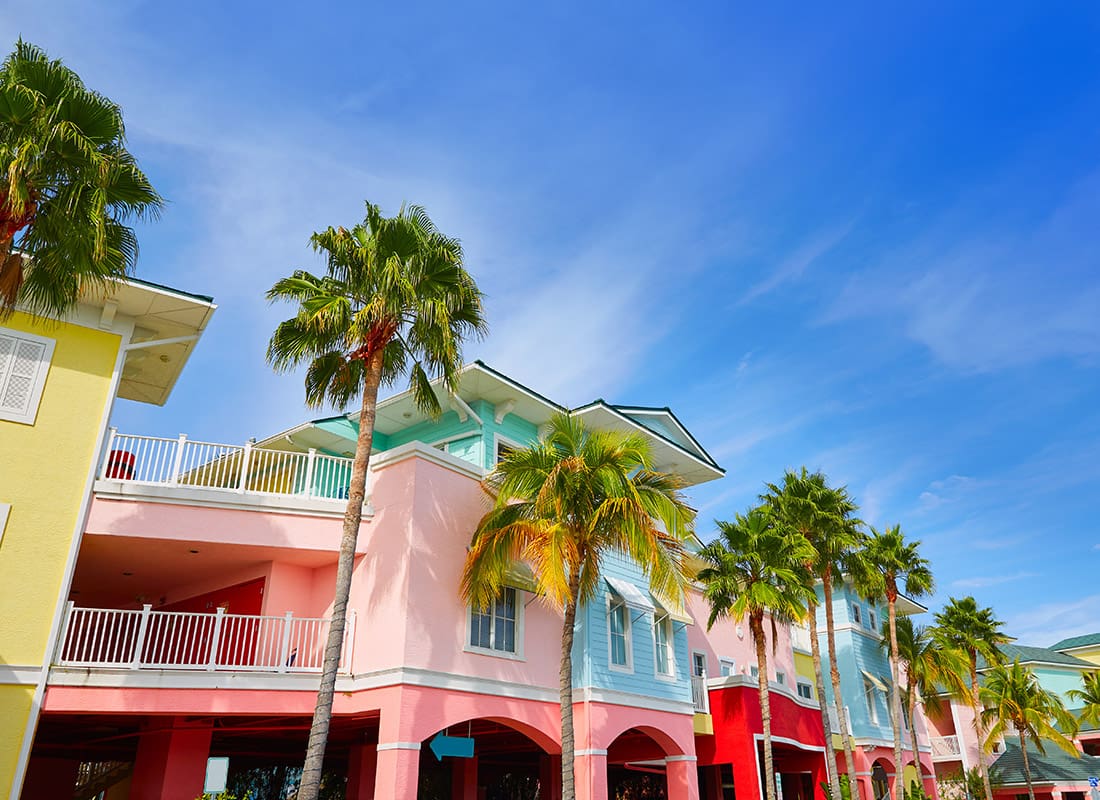Business Insurance - Exterior View of Color Florida Rental Properties