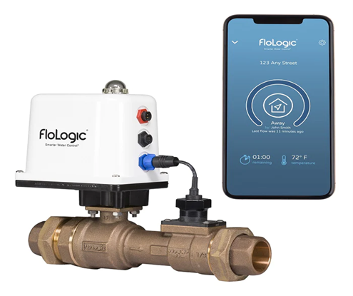 Blog - FloLogic Equipment Close Up with a FloLogic App Open on a Phone